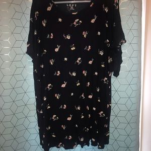 Loft Navy Floral Tee